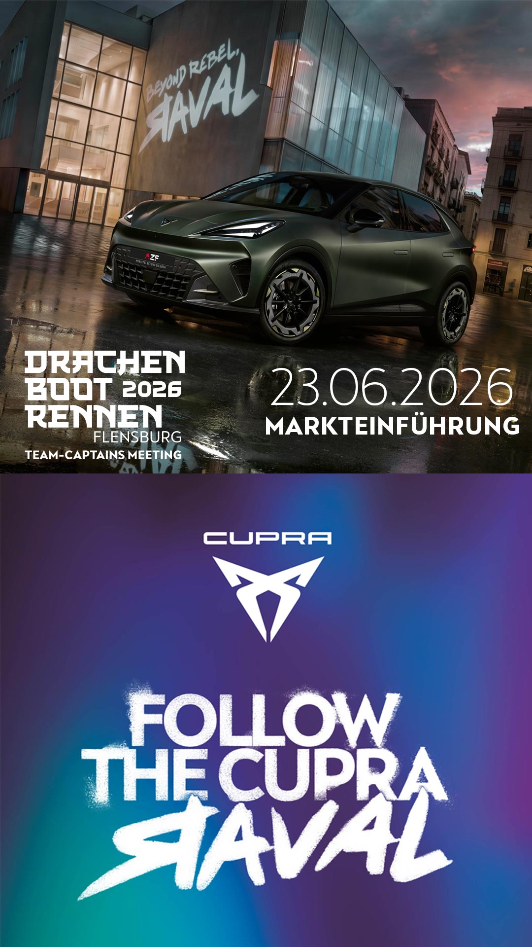 Volle Ladung Teamgeist: CUPRA Raval Premiere & Drachenbootrennen 2026
